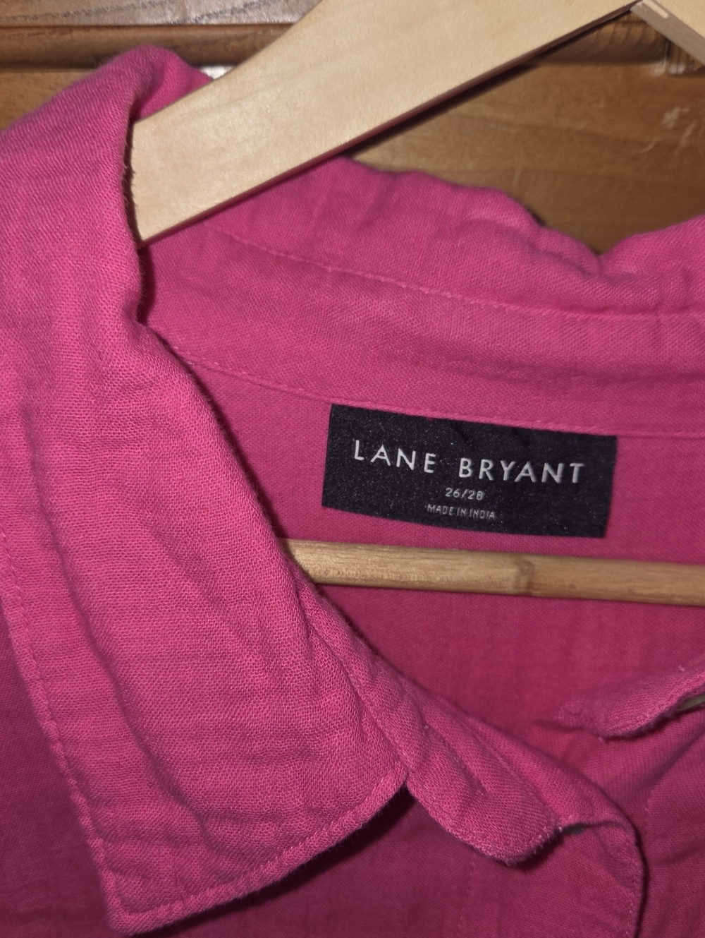Lane Bryant 26/28 Cotton Button-up Shirt - Like New - Picture 2 of 7